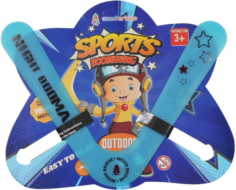 woodbridge Glowing Boomerang Spinner Right Handed, Left Handed Returning Boomerang(blue)