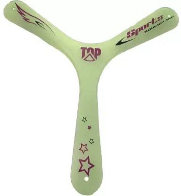 KTRS Boomerang Glow in Dark | Flying Toy Left Handed Boomerang Right Handed Non-returning Boomerang(Multi)