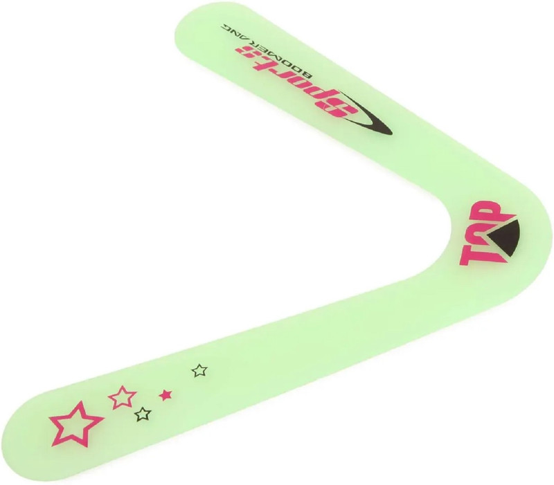 KTRS World V Shape Flying Disc Throwing Sport Night Glowing Boomerang Returning Right Handed Non-returning Boomerang(Multi)