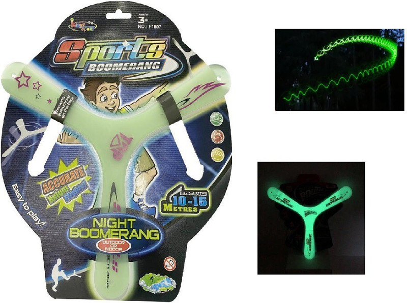 CrazyBuy Boomerang Glow In Dark | Flying Toy Left Handed Returning Boomerang(MULTICOLOR)