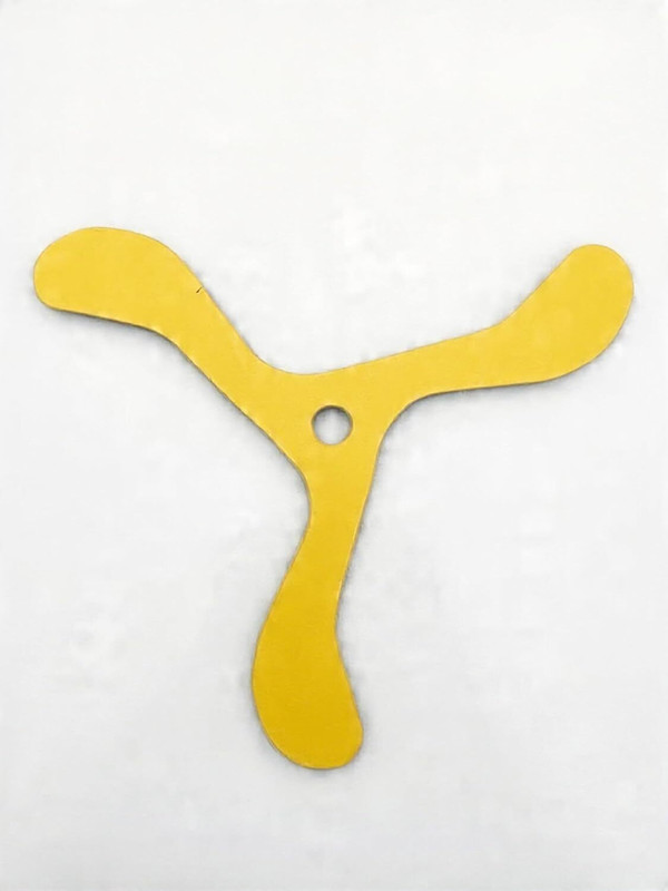 CERO 3D Printed Boomerang Ready for High-Flying Adventure & Endless Fun Left Handed, Right Handed Returning Boomerang(YELLOW)