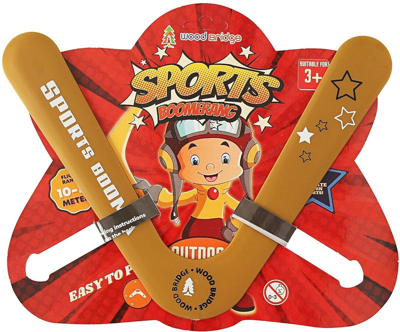 Helium 2 wings golden booma Right Handed, Left Handed Returning Boomerang(Gold)
