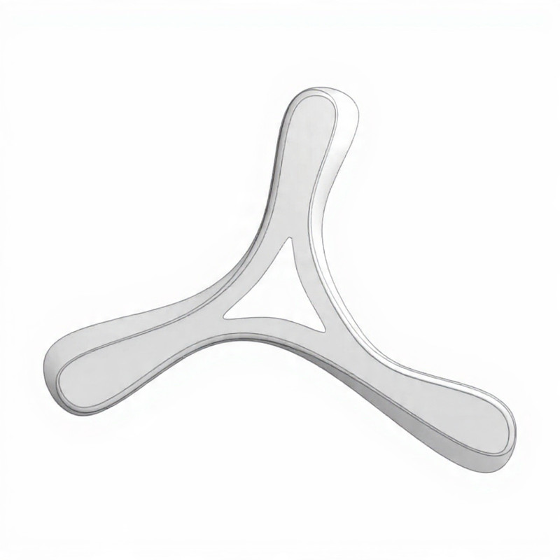 CERO 3D Printed Outdoor Boomerang for Kids Left Handed, Right Handed Returning Boomerang(WHITE)