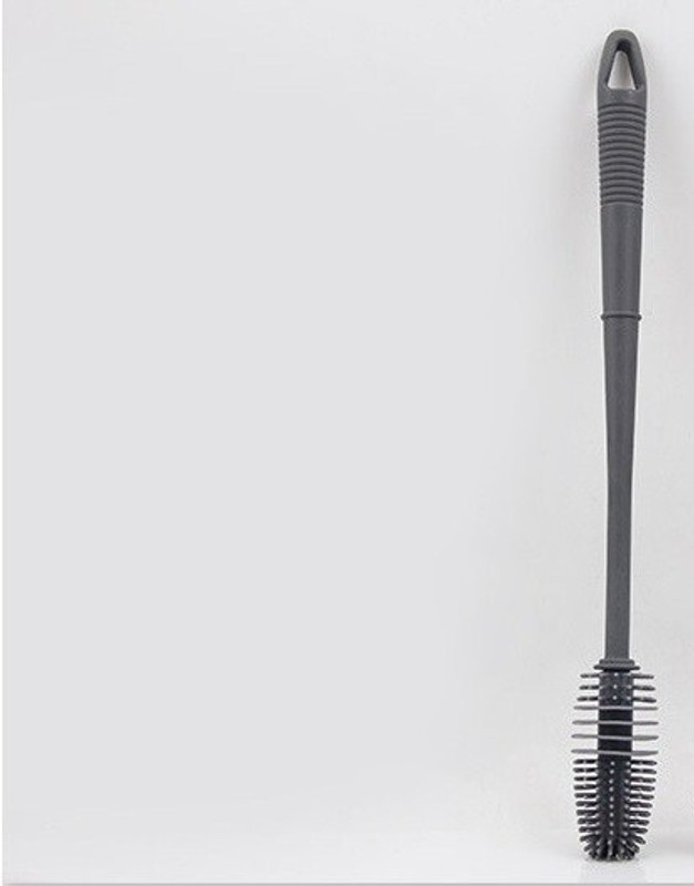 Radha ® Silicone TPR Soft Touch Bottle Brush, Baby Bottle Cleaning Brush, Long Handle(Grey)