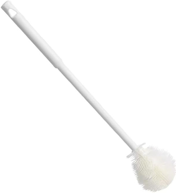 SARTHU Soft Bristle Deep Cleaning Brush for Water Bottle Baby Bottle & Glassware Use(White)