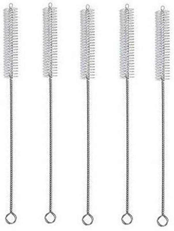 YTM 5 Pcs Cleaning Brush For Pipe, Bottle, Straw | Sliver-White (Pack of 5)(White)