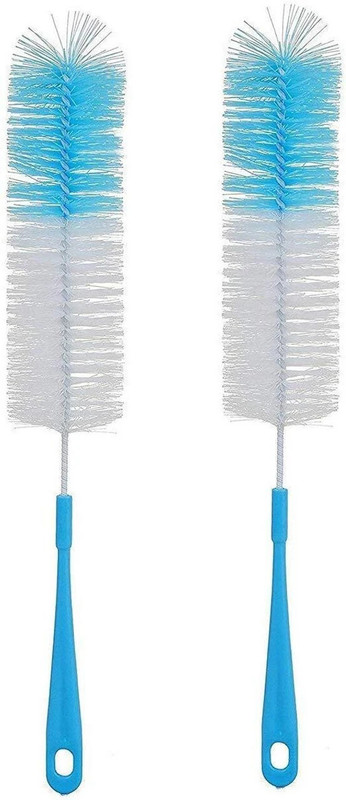 Dumleto Bottle Cleaning Brush for Water Bottle, Jar & Vases | Long Handle Nylon Bristle(Multicolor)