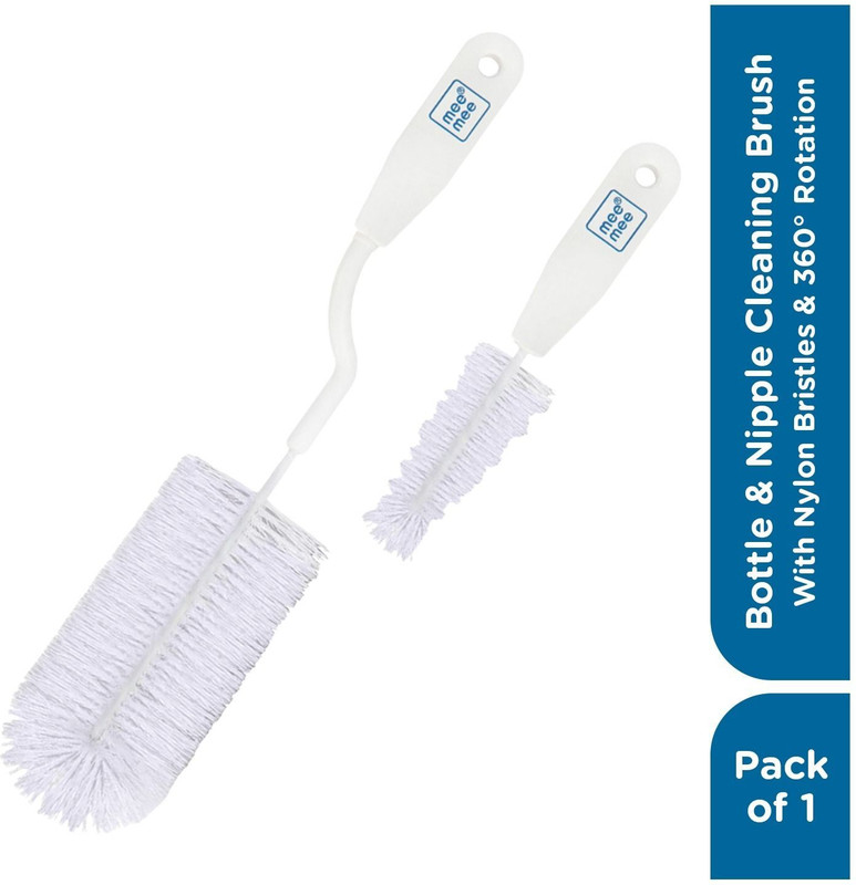 MeeMee Bottle and Nipple Cleaning Brush (White)(White)