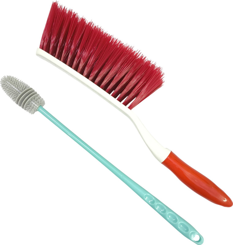 buybuddy Bottle Cleaner Brush For Washing Bottles & Dust Cleaning Brush For Carpet(Multicolor)