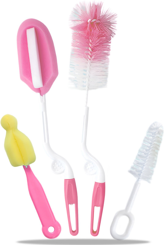DaKos Baby Bottle Brush, Baby Bottle Cleaner Brush, Nipple Cleaning Brush-MFP934(Yellow)