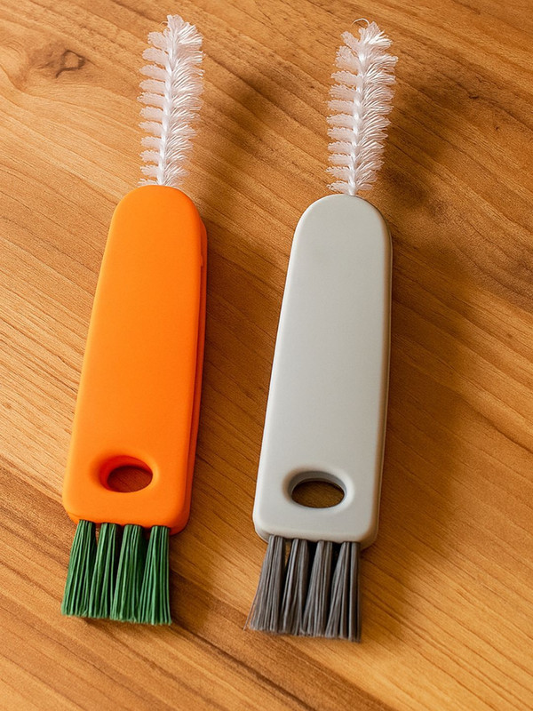 Ramkuwar Multicolor 3 in 1 Tiny Bottle & Straw Cleaner Crevice Detail Keyboard Brush(Multicolor)