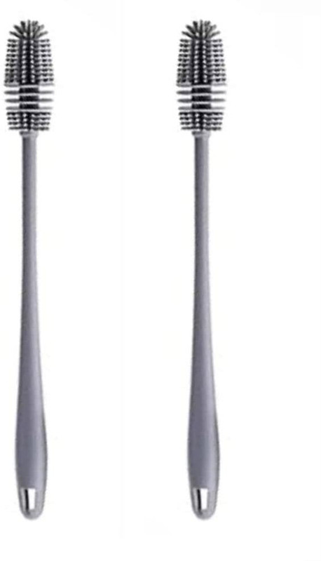 Diyansh 2pc Silicone Bottle Cleaning Brush With Long Handle(Multicolor)