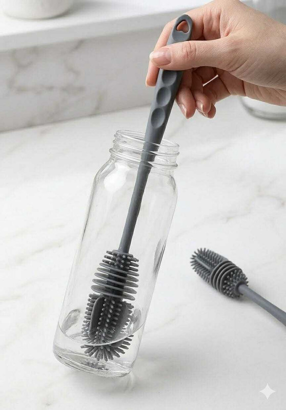 INSO Bottle Cleaner Brush Pack of 2(Grey)