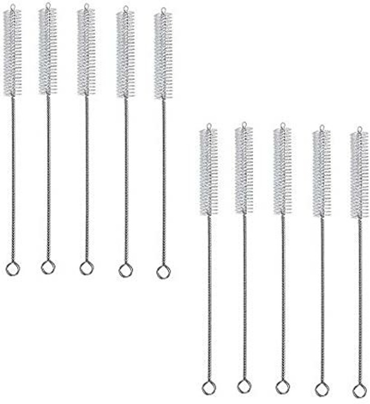 Qweezer Straw Cleaning Brush Straw Sipper Cleaning Brush for Babies Drinking Pipe Brush(White)