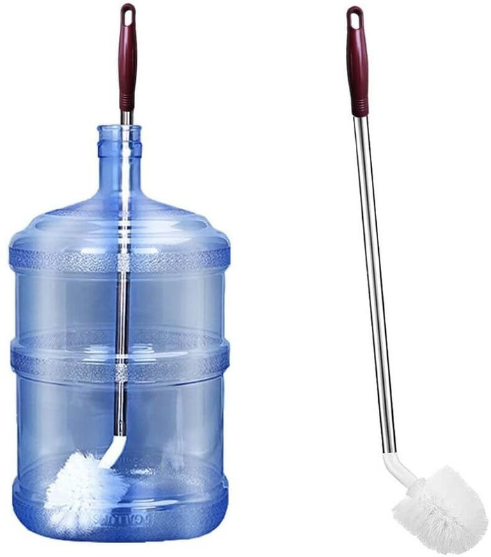 9Up 360° Rotating Water Can Cleaning Brush Long Handle Cleaner Brush(White)
