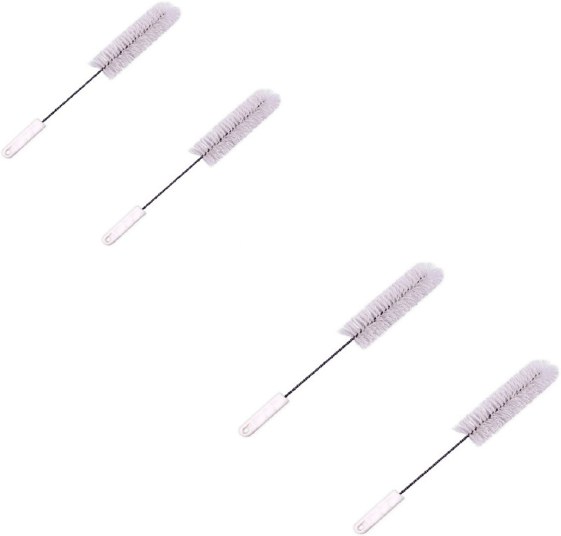 rushabh collections Bottle Cleaning Brush for Cleaning Glass Bottle/Plastic Bottle Brush Nylon Brush(White)