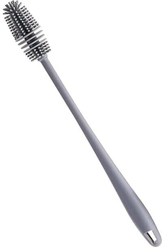 Chicbunny Silicone Bottle Brush, Bottle Cleaning Brush with Long Handle(Grey)
