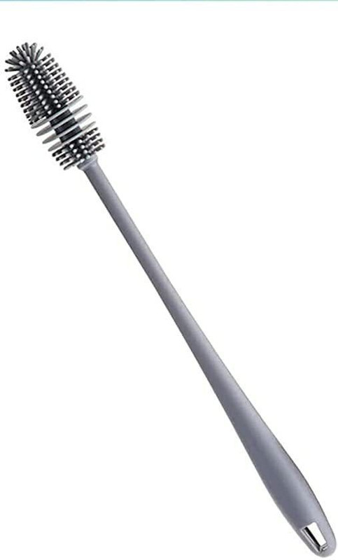 GMP INTERNATIONAL Silicone Bottle Cleaner Brush(White, Grey)