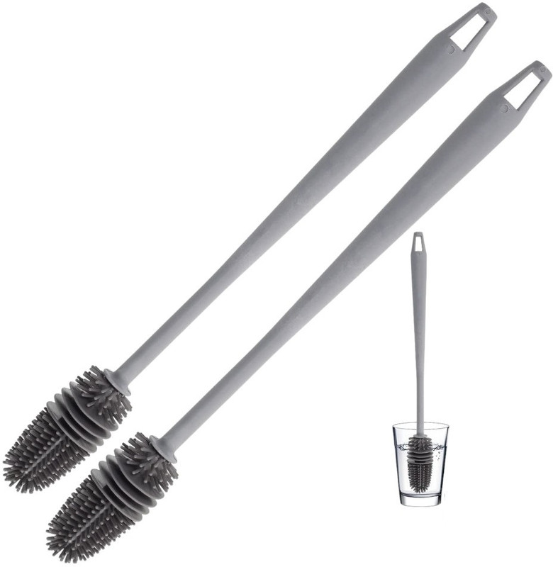 HM POINT Tender Touch Movable Bristle Brush for Baby Feeding Bottles(Multicolor)