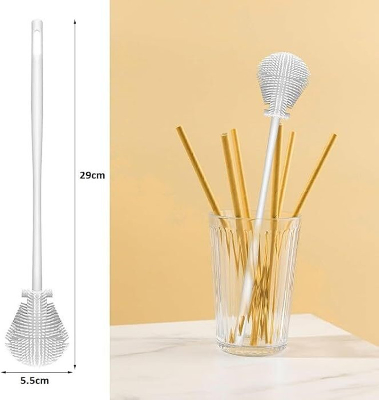 ZIVINI Bottle Cleaner Brush with Long Handle Cleaning Brush02(White)