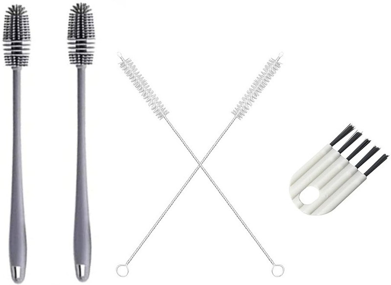 Dumleto 2 pcs combo Bottle Cleaner Brush & Long Cleaning Brush & Shaver Cleaning Brushes(Multicolor)