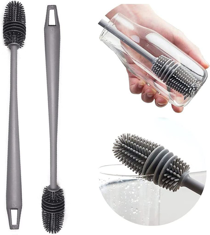 Piku Bottle Cleaning Brush(Grey)