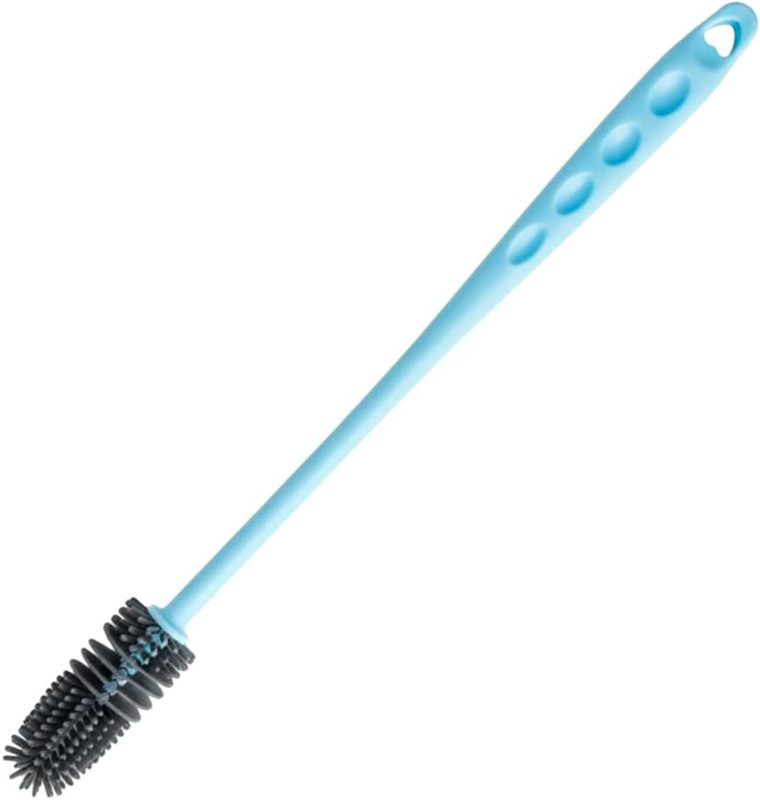 KIT FOR U Silicone Bottle Brush Long Handle Flexible Non Scratch Kitchen Cleaner(Multicolor)