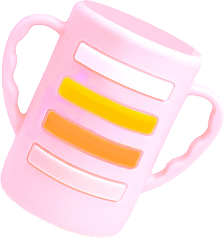 The Little Lookers Baby Bottle Cover with Handle/ Silicone Warmer Cover/Milk Bottle Cover for Baby(Pink)