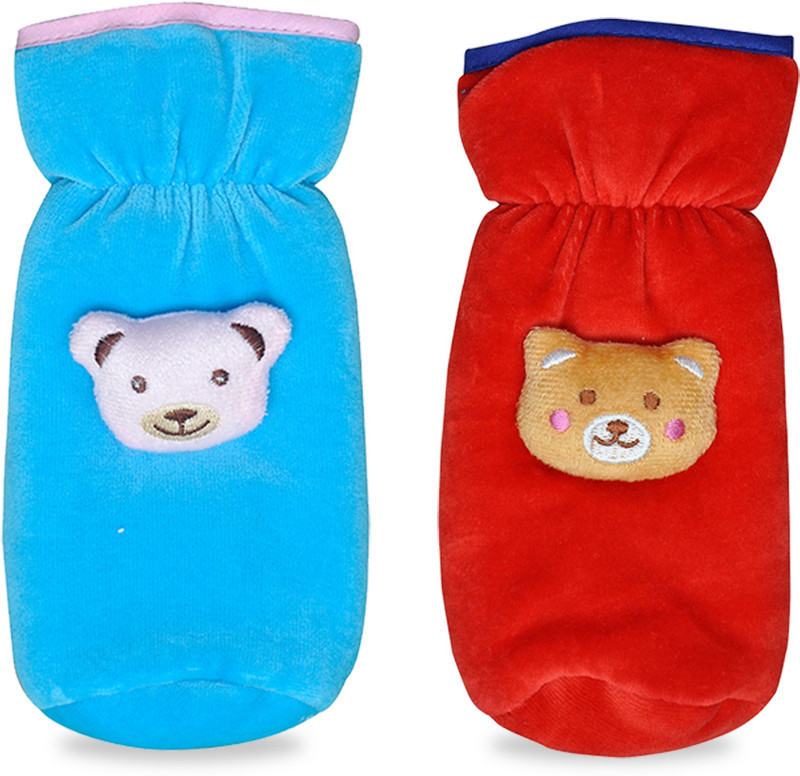 InEffable Baby Feeding Bottle Covers Attractive Cartoon(Sky Blue, Red)