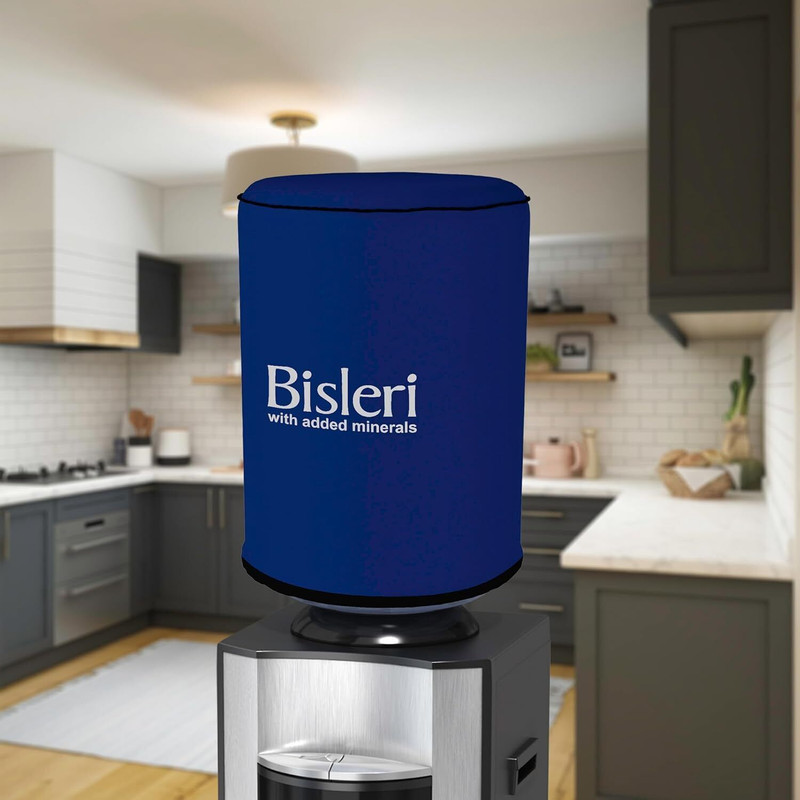 HOMESTIC by Kuber Industries Rexine Water Dispenser Bottle Cover 20 Ltr (Blue)(Blue)