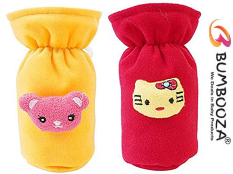 BUMBOOZA BABY FEEDING BOTTLE COVER-A2(YELLOW AND RED)