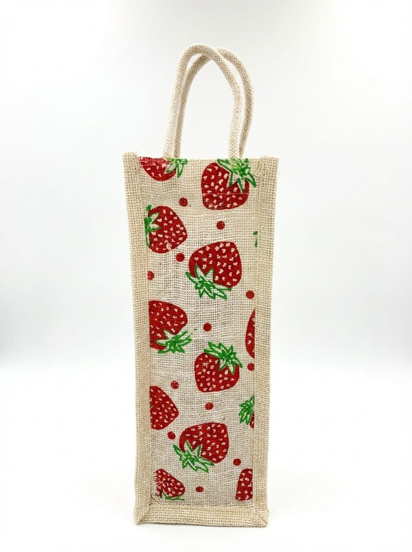 DEWAN CRAFT Jute Bottle Cover(Red & White)