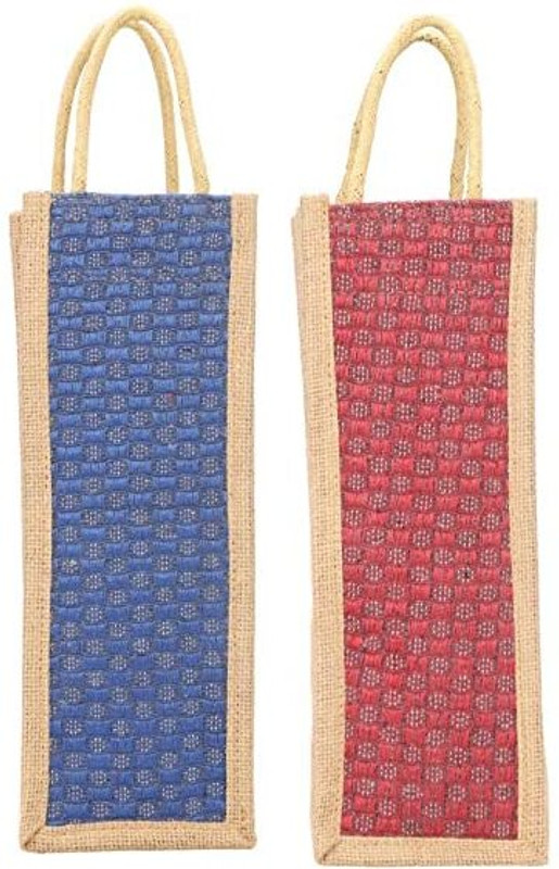 Rapid Jute Bottle Bags, , Pack of 2(Multicolor)