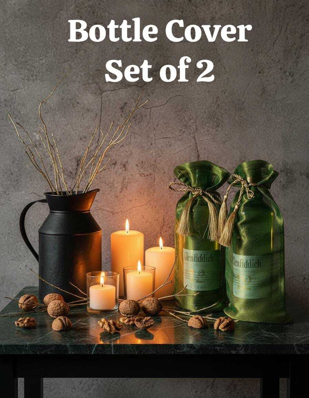 Art Horizons Elegant Bottle Cover Set of 2(Green)