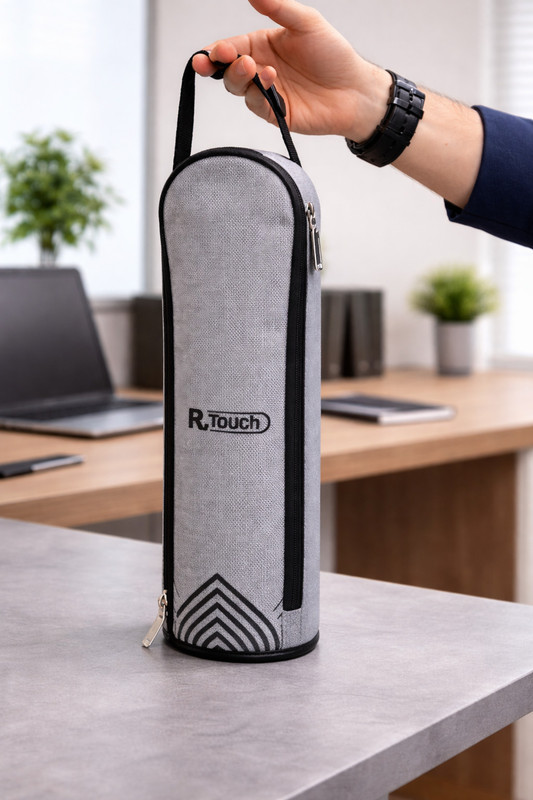 R Touch Water Bottle Cover for 1000 ML Bottles(Silver)