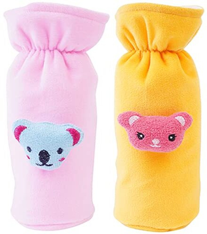 Trivika And Sons Baby Feeding Bottle Cover with Easy to Hold Strap Suitable for 120ml-250m(Pink, Yellow)