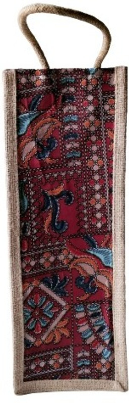 Rapid Printed Jute Bottle Bag(Multicolor)