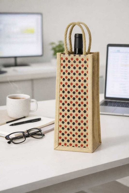 VYORAA JUTE WATER BOTTLE COVER-1000ML-MULTICOLOR(Multicolor)