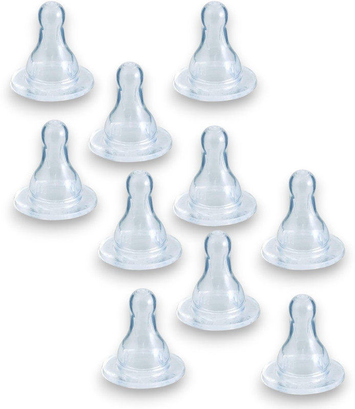 RB Point Natural Flow Level 1: Mimics Breastfeeding Flow for Newborns New Born Flow Nipple(Pack of 10 Nipples)