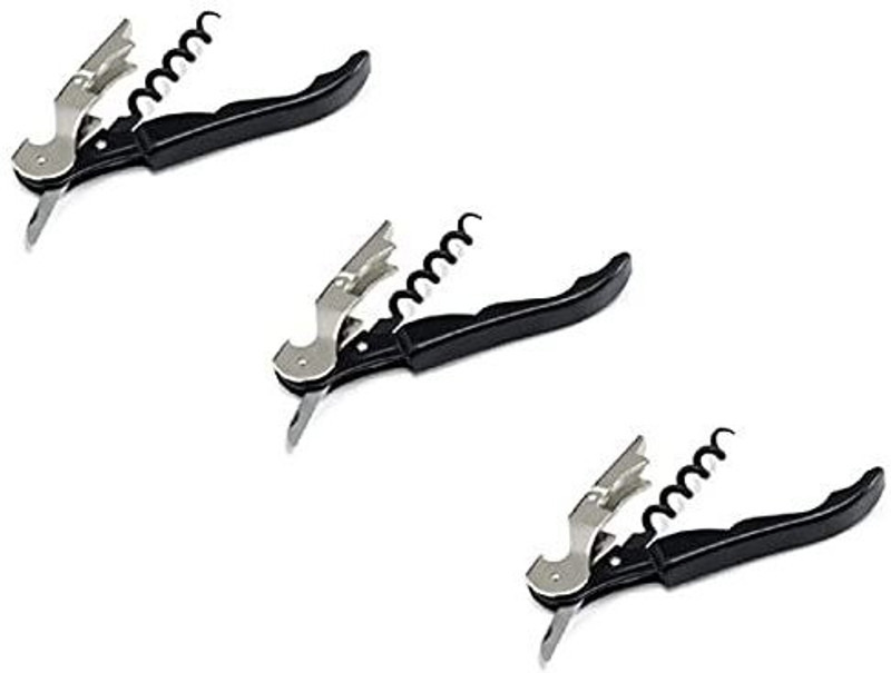 ShoppersHub PNQ Metal Waiters Friend Wine Cork Screw Opener Sommelier Knife Style Set of 3 Pc Bottle Opener(Pack of 3)