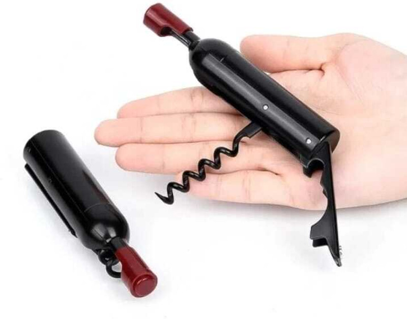 Justakeit Bottle Opener Wine Cork and Beer Bottle Opener Two Function Stick to Refrigerator Cute Bottle Opener Bottle Opener(Pack of 1)