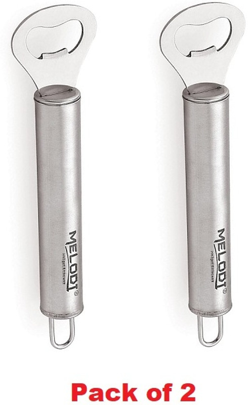 Melodi Opner Stainless Steel Round Bottle Opener Cum Tin Cutter Bottle Opener(Pack of 2)