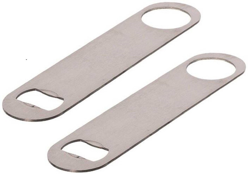 SMILERY Bottle Opener steel Stainless steel Flat Bottle opener Use For Bar Hotel Resturant Bottle Opener Set(Pack of 2)