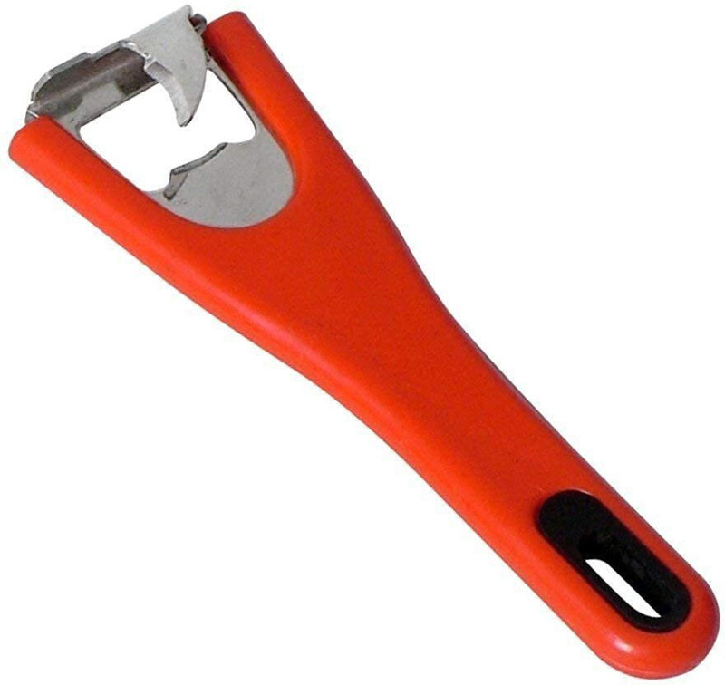 GAFFEL Stainless Steel Bottle Opener Cum Tin Cutter, Red, 16 cm Bottle Opener Cum Tin Cutter - Red Bottle Opener(Pack of 1)