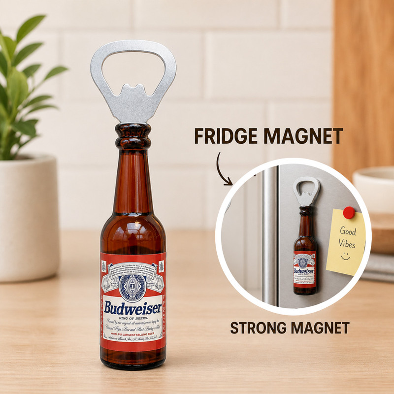 Vritti Unique Beer Bottle Opener Fridge Magnet for Home- Portable Novelty Bar Tool Gift Bottle Opener(Pack of 1)