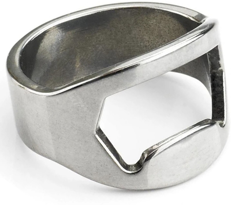 Grabloop 2pcs Stainless-steel ring bottle openers Bottle Opener Set(Pack of 2)