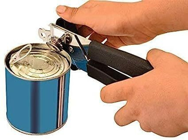 PORMONO Tin Cutter Heavy Duty Stainless Steel Multipurpose Opener for Bottles 3 IN 1 OPENER CAN OPENER Outdoor Camping Stainless Steel 3-in-1 Manual Bottle Opener Set(Pack of 1)