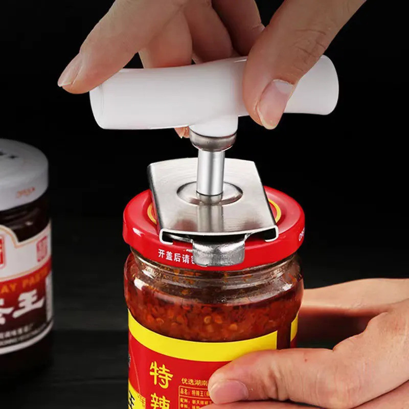 Grilazza Multifunction Portable Handheld Grip Gadget Cap Spiral Can Seal Lid Remover Stainless Steel Small Kitchen Adjustable Manual Twist Bottle Opener(Pack of 1)