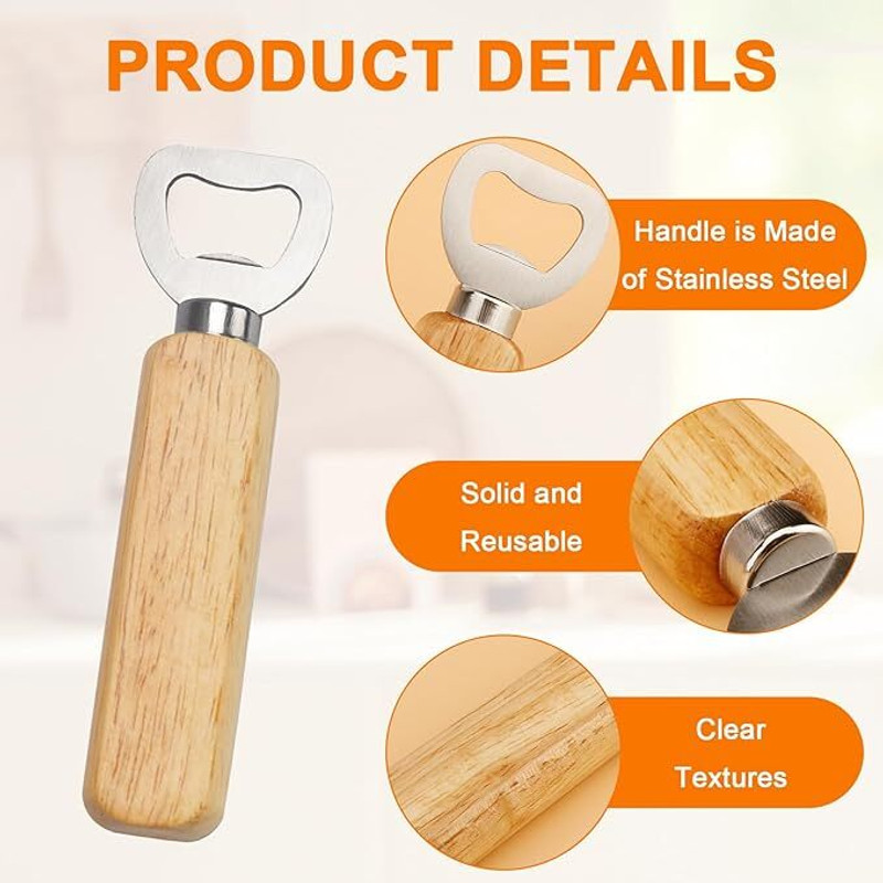 kulgeet Wooden Handle Bottle Opener Wooden Handle bottle opener Bottle Opener(Pack of 1)