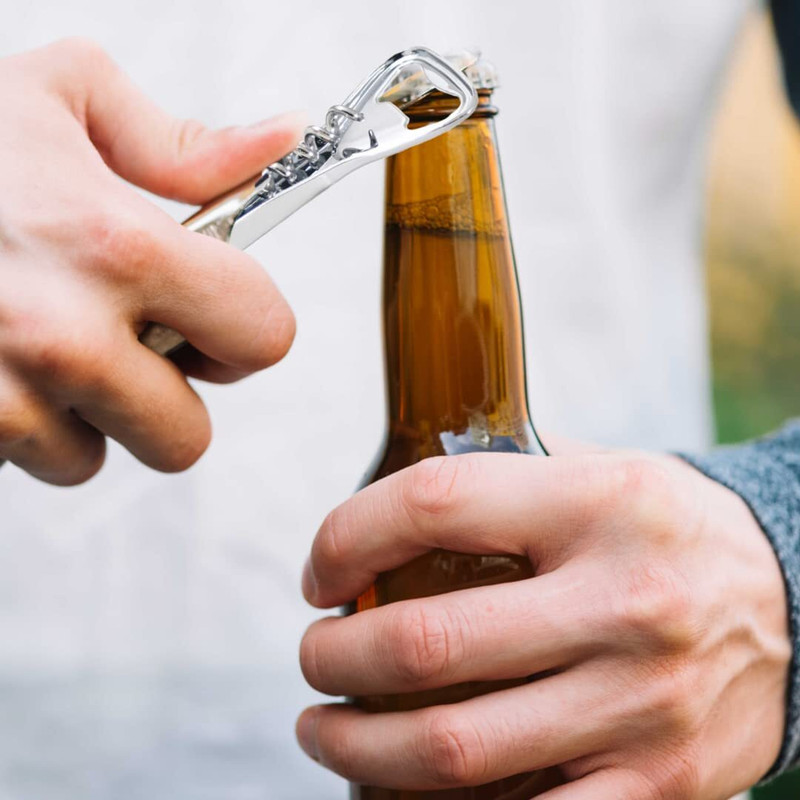 AirMount ™Steel 3 in 1 Wine Cork Opener Knife Multifunction Folding Bottle Opener Wine Opener,Corkscrew Bottle Opener,Manual Wing Cork Screw Remover Bottle Opener(Pack of 1)